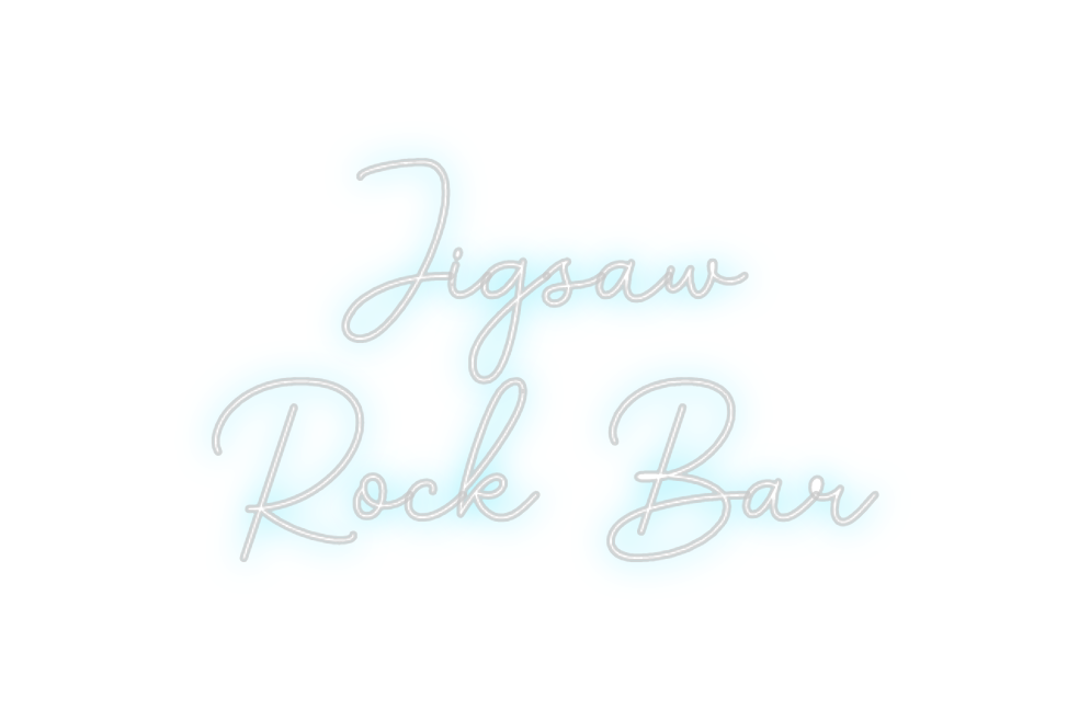 Custom Neon: Jigsaw 
Rock ...