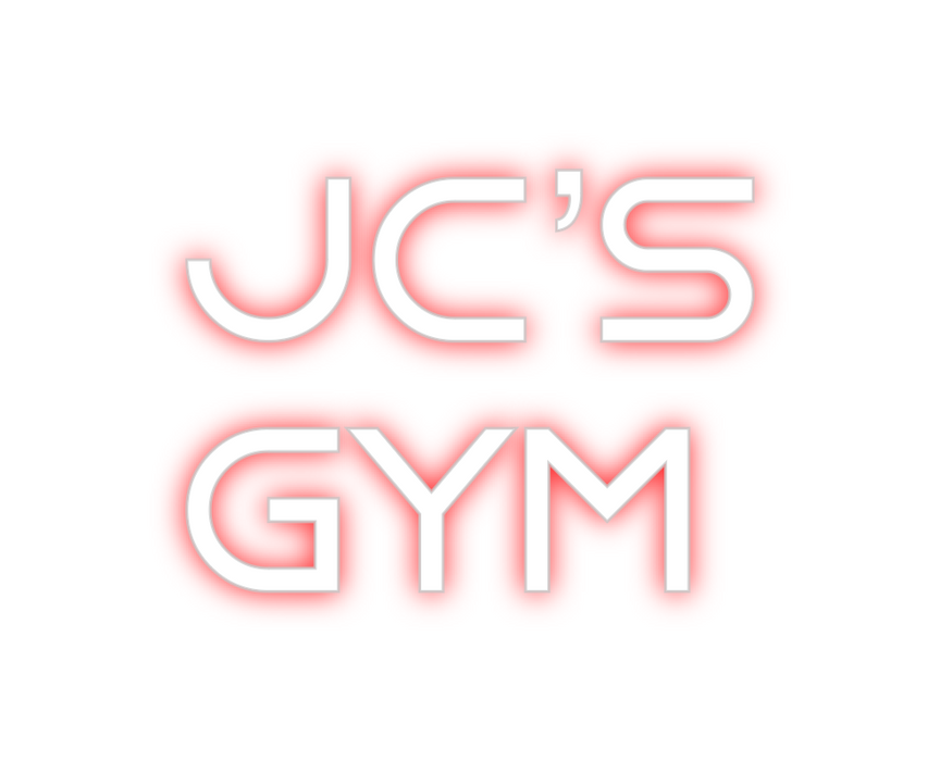 Custom Neon: JC’s
gym