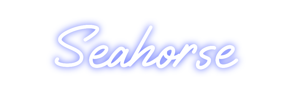 Custom Neon: Seahorse