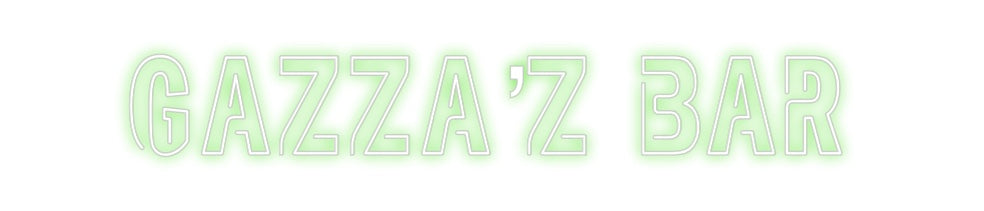 Custom Neon: Gazza’z Bar