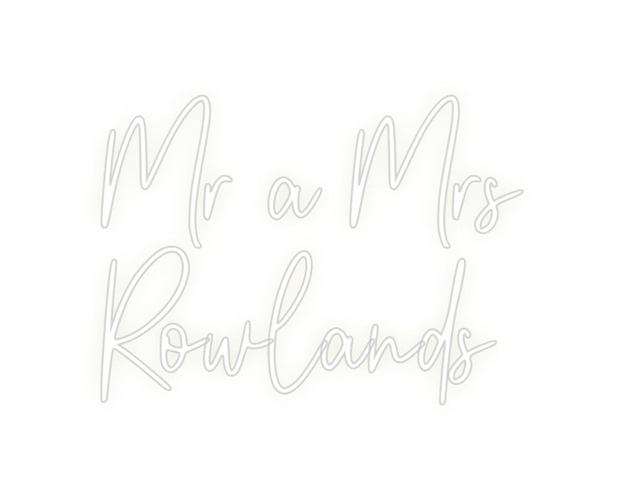 Custom Neon: Mr a Mrs 
Ro...