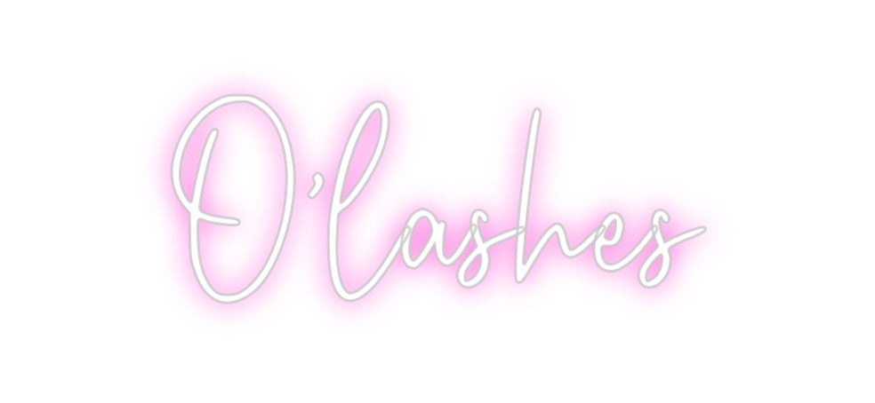 Custom Neon: O’lashes