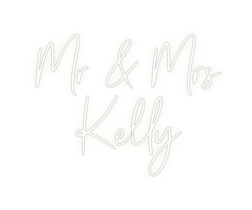 Custom Neon: Mr & Mrs 
Ke...