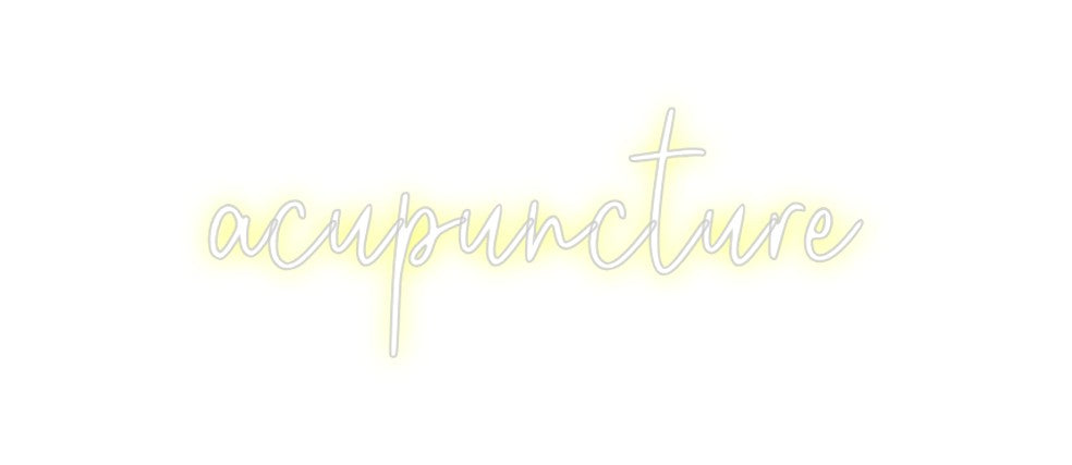 Custom Neon: acupuncture