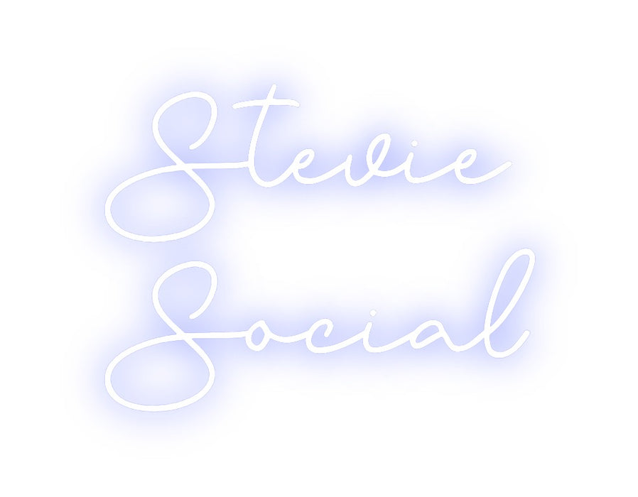 Custom Neon: Stevie
Social