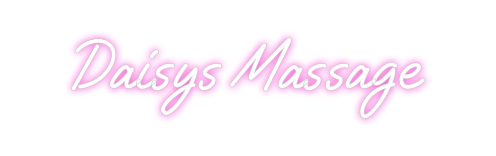 Custom Neon: Daisys Massage
