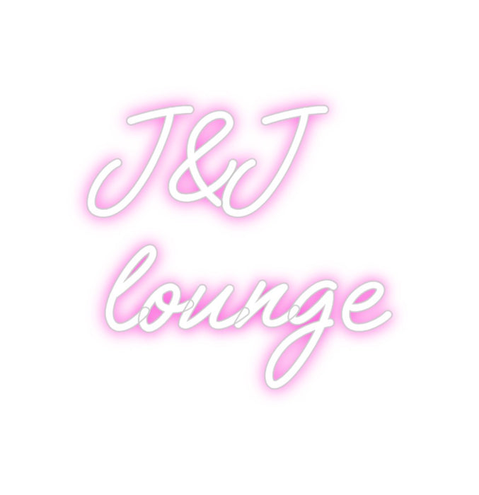 Custom Neon: J&J 
lounge