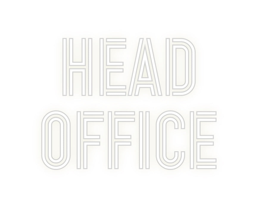 Custom Neon: head
 office
