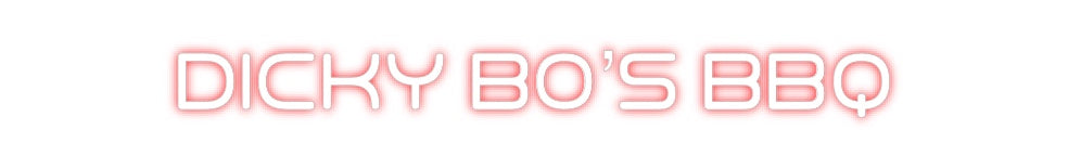 Custom Neon: DICKY BO’S BBQ
