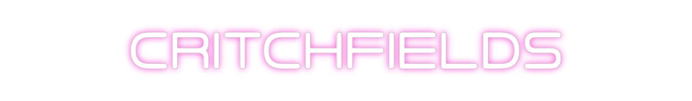 Custom Neon: CRITCHFIELDS