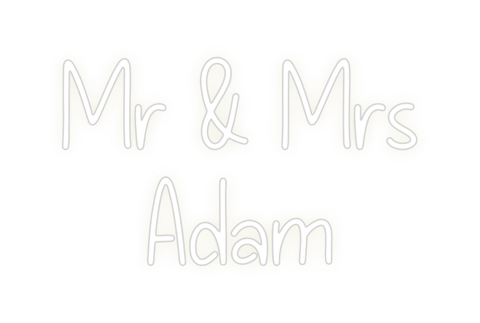 Custom Neon: Mr & Mrs 
Ad...