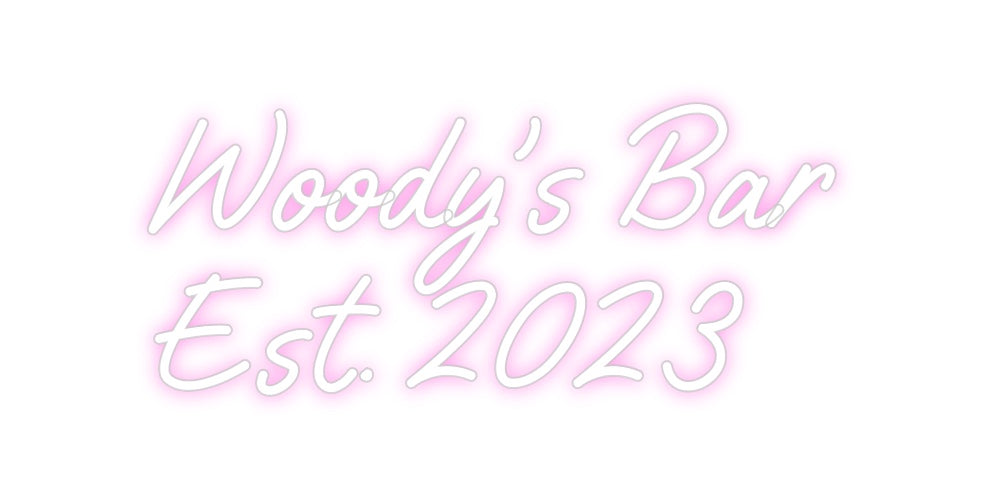 Custom Neon: Woody’s Bar
...