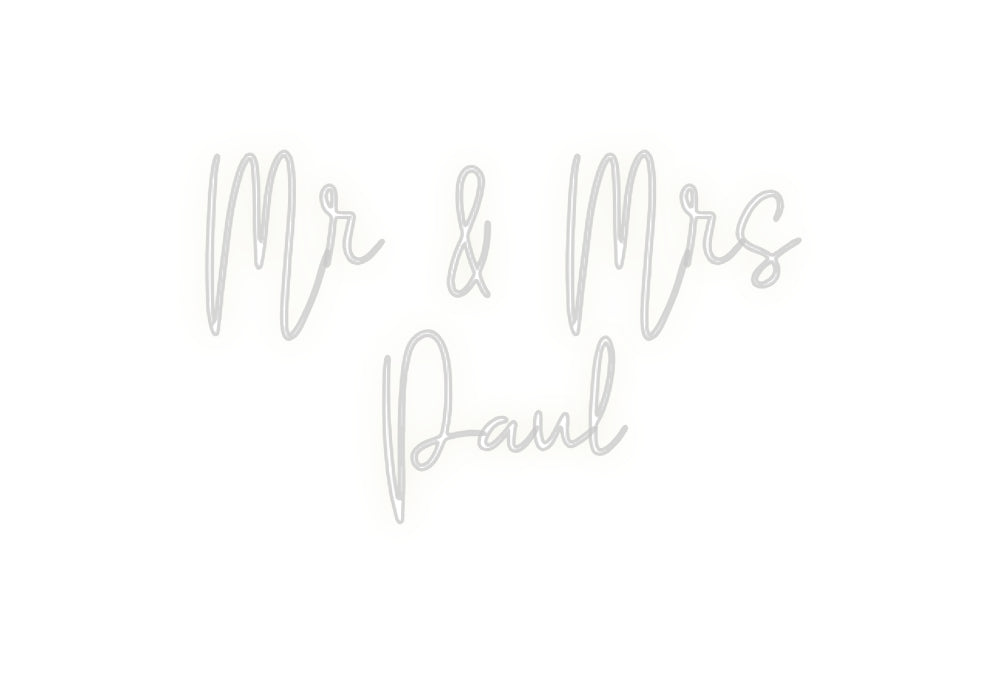 Custom Neon: Mr & Mrs 
Pa...