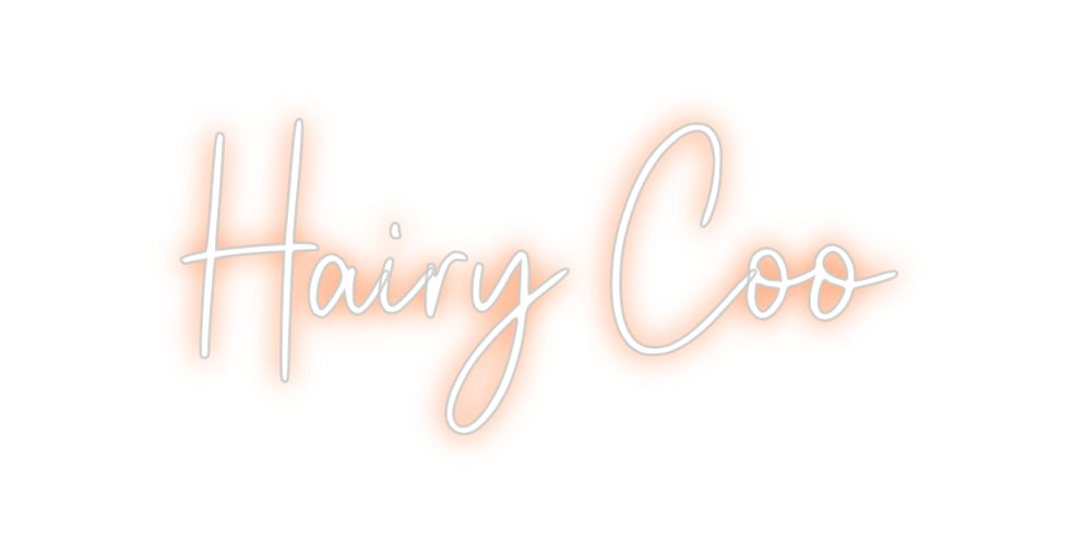 Custom Neon: Hairy Coo