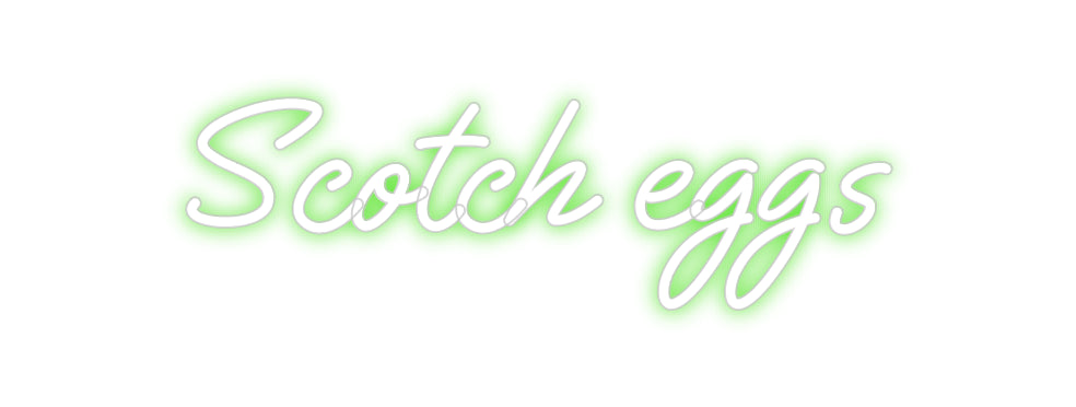 Custom Neon: Scotch eggs