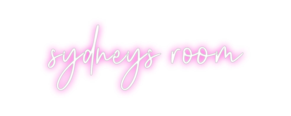 Custom Neon: sydneys room