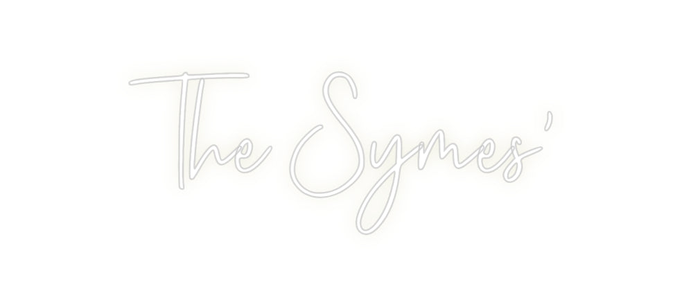 Custom Neon: The Symes'