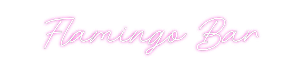 Custom Neon: Flamingo Bar