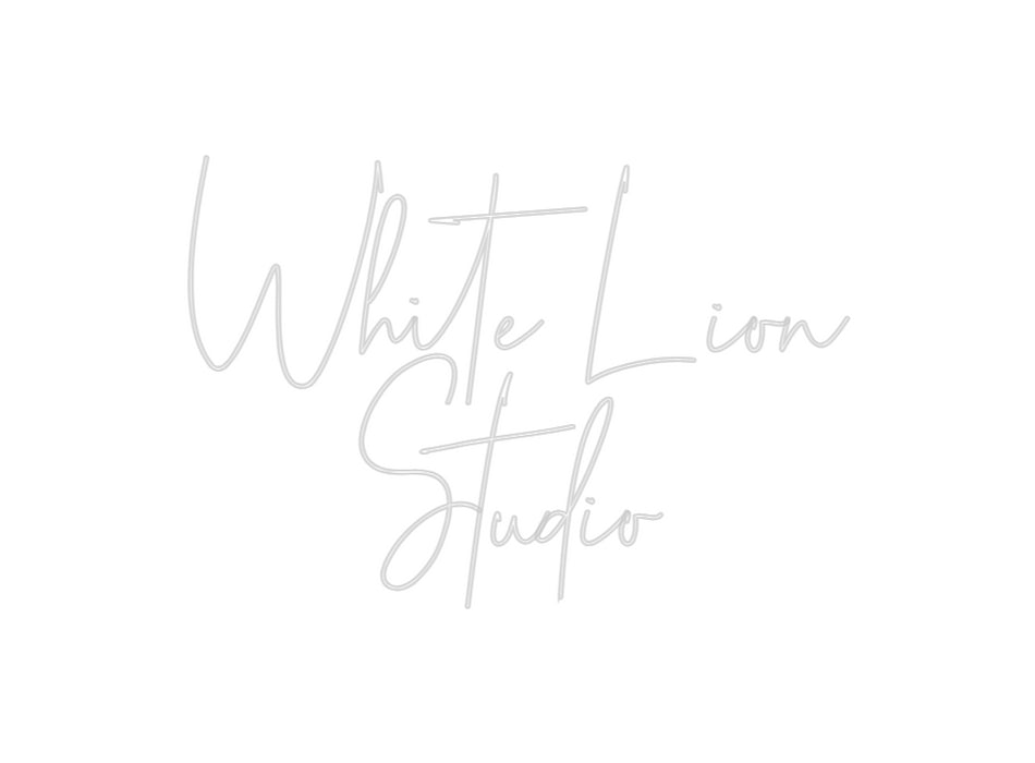 Custom Neon: White Lion 
...