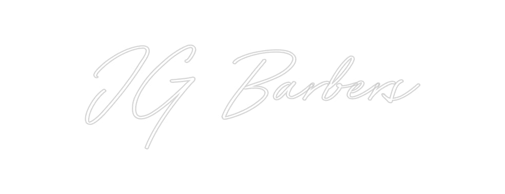 Custom Neon: JG Barbers