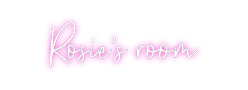 Custom Neon: Rosie's room
