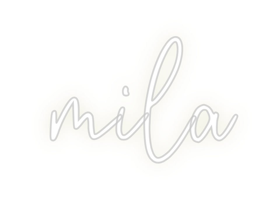 Custom Neon: mila