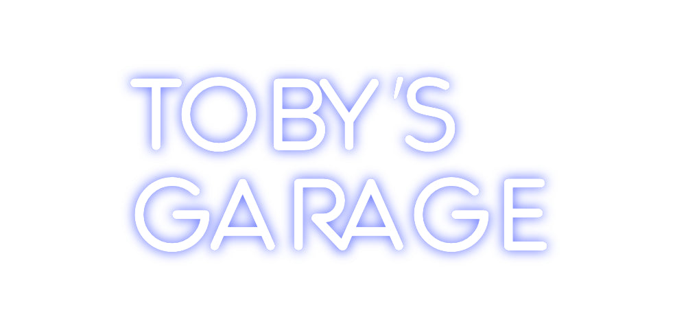 Custom Neon: Toby’s
Garage