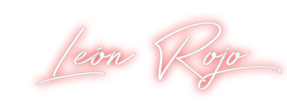 Custom Neon: León Rojo