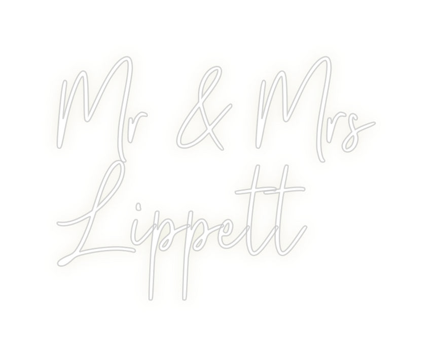 Custom Neon: Mr & Mrs
Lip...