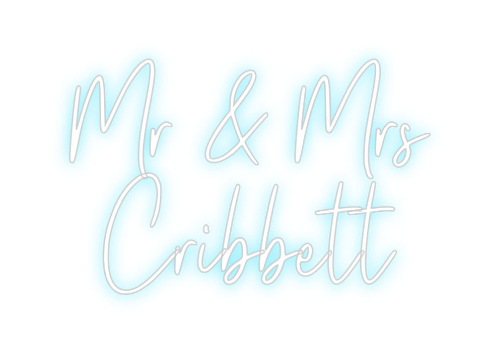 Custom Neon: Mr & Mrs 
Cr...