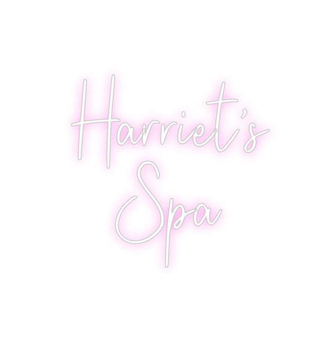 Custom Neon: Harriet’s
Spa