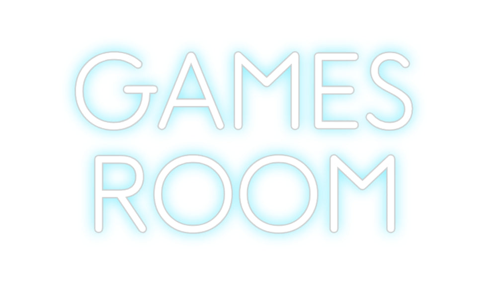 Custom Neon: GAMES 
ROOM