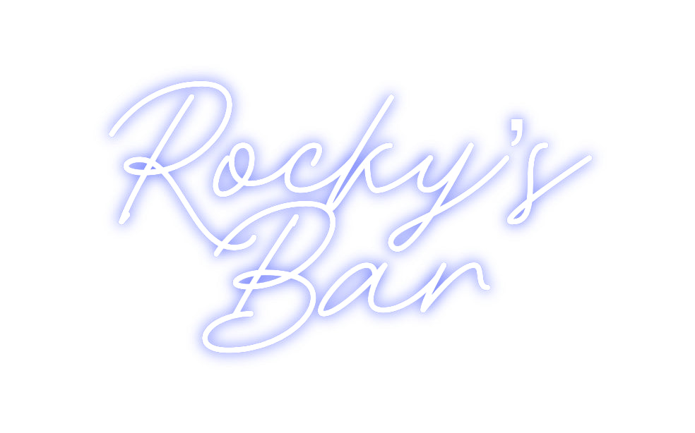 Custom Neon: Rocky’s
Bar