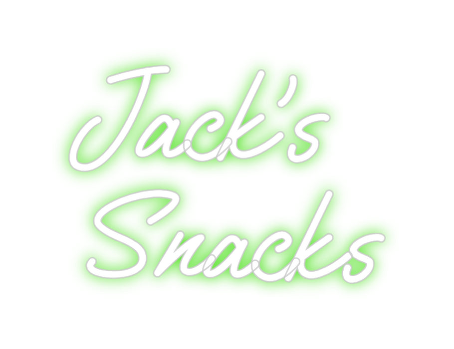 Custom Neon: Jack's
Snacks