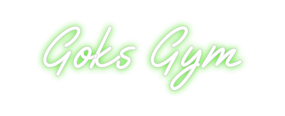 Custom Neon: Goks Gym