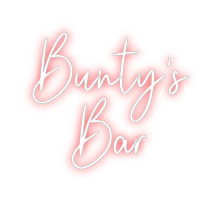 Custom Neon: Bunty's
   Bar