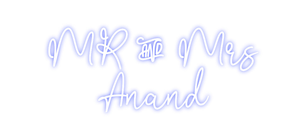 Custom Neon: MR & Mrs
Ana...