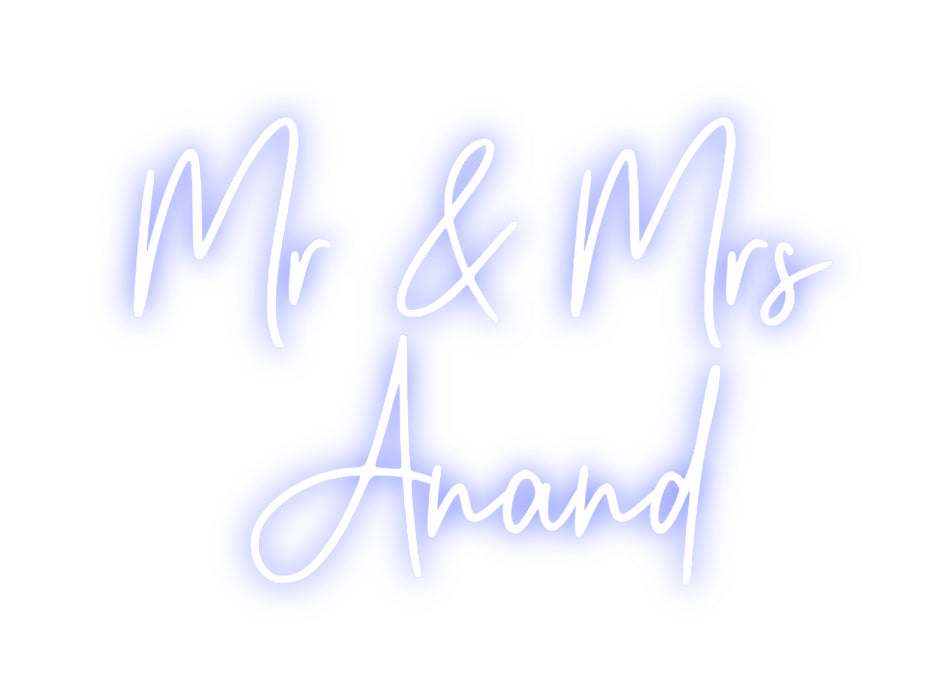 Custom Neon: Mr & Mrs
Ana...
