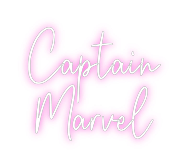 Custom Neon: Captain
Marvel