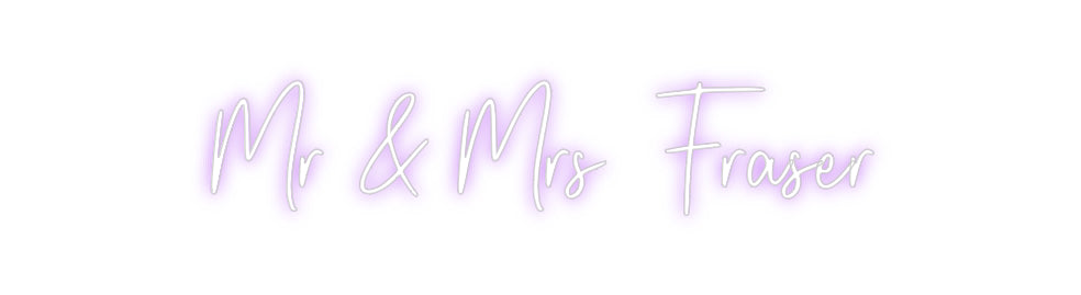 Custom Neon: Mr & Mrs  Fra...