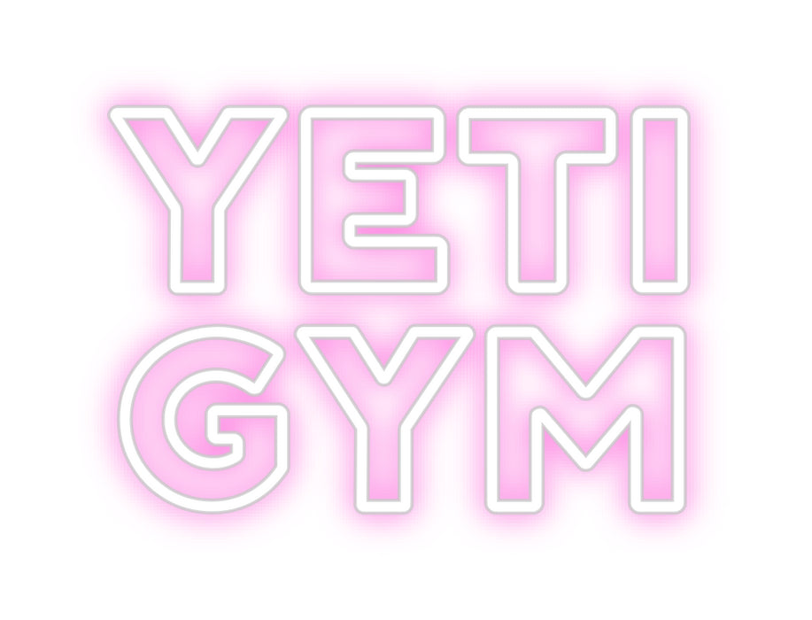 Custom Neon: YETI 
GYM
