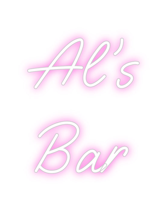 Custom Neon: Al's 
Bar