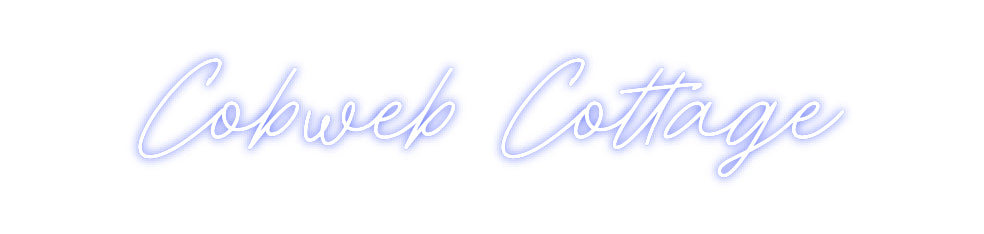 Custom Neon: Cobweb Cottage