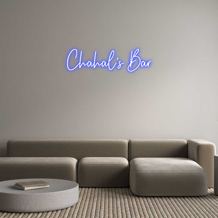 Custom Neon: Chahal’s Bar