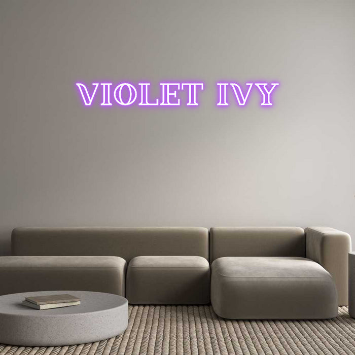 Custom Neon: VIOLET IVY