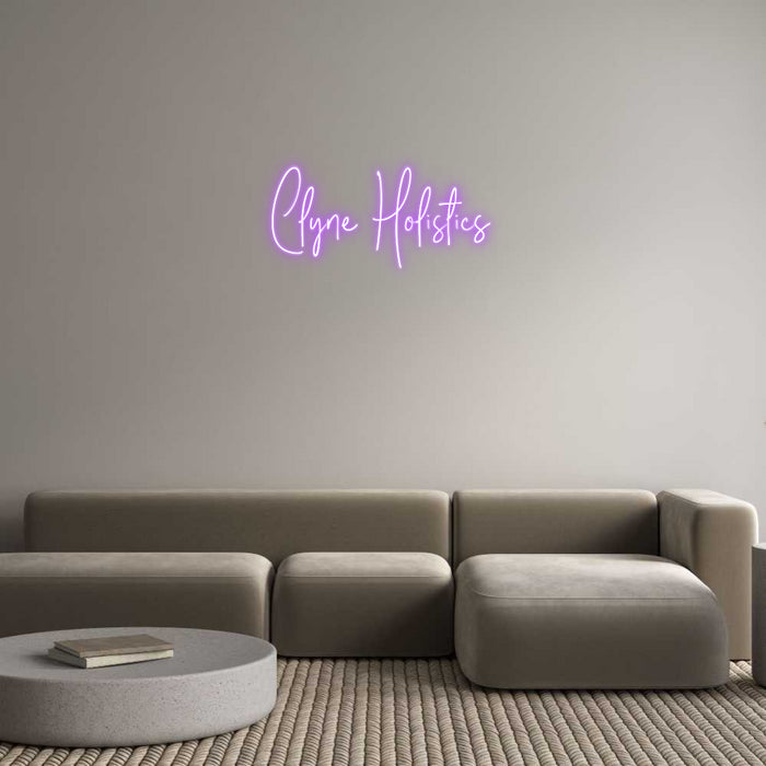 Custom Neon: Clyne Holistics