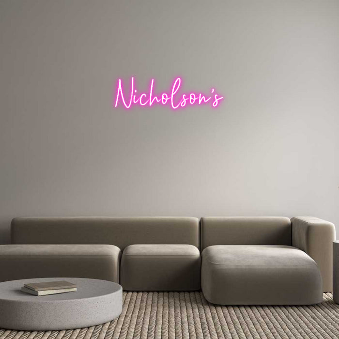 Custom Neon: Nicholson’s