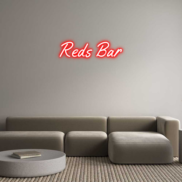 Custom Neon:  Reds Bar