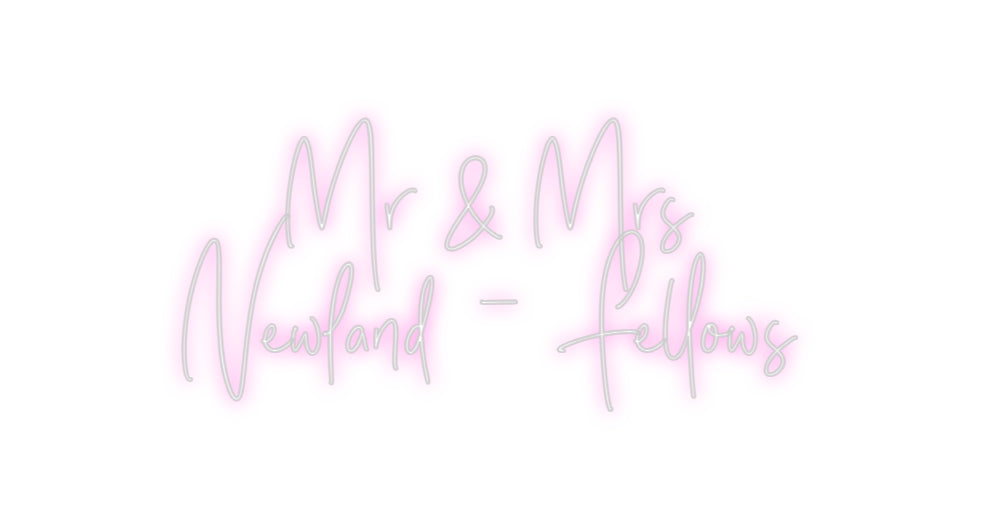 Custom Neon: Mr & Mrs
New...