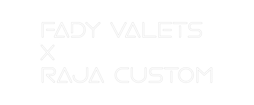 Custom Neon: Fady Valets
...
